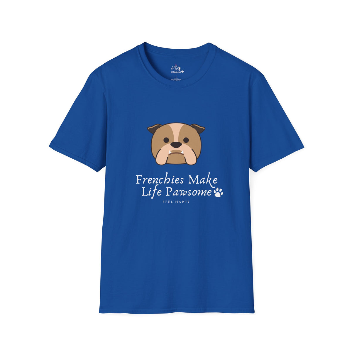 Frenchies make life pawsome T-shirt (Black)